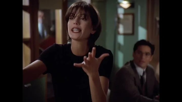 Teri Hatcher always gets the funny lines Lois Lane...