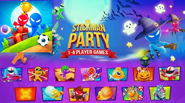 Stickman Party 🔥 - Gameplay Part 1 Random Funny MiniGames 2 3 4 Player Free Adventure #stickmanparty