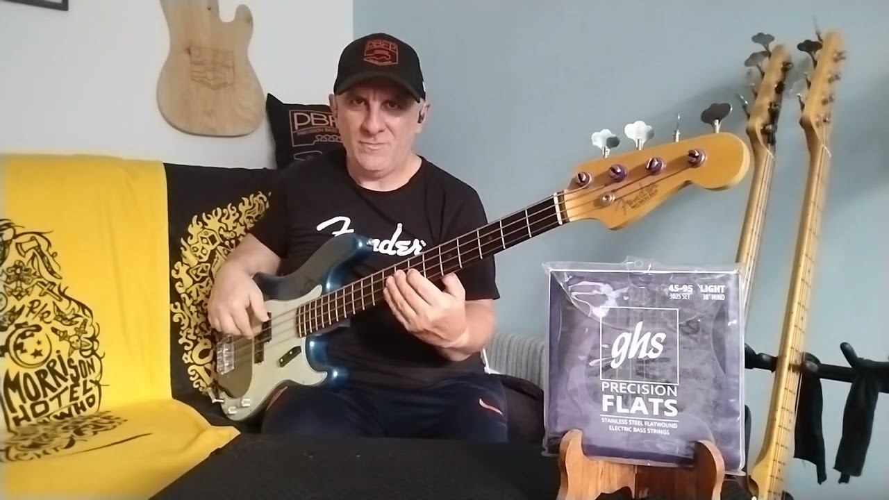 GHS Precision Flatwound  -  Fender precision American Original 60