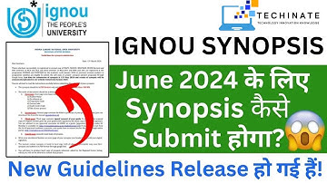 IGNOU Synopsis BCA / MCA  Kaise Banaye? Complete Guide for IGNOU Students | Updated | 2024 |