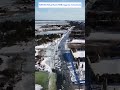 Los Hamptons bajo hielo y agua: dron capta carreteras congeladas en Long Island