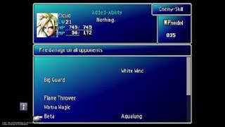 Final Fantasy Vii Beta Enemy Skill Early Game