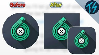 How To Make a Round Icon Square