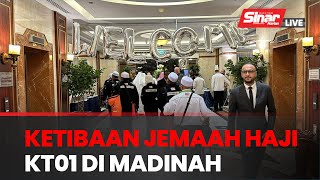 [SINAR LIVE] Suasana ketibaan jemaah haji penerbangan KT01 di Madinah