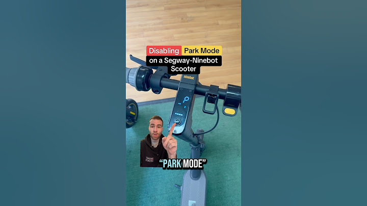 How to disable “park mode” on a Segway-Ninebot scooter 🛴🅿️ #segway #shortsvideo