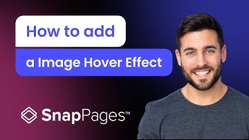 How to add an Image Hover Effect to SnapPages