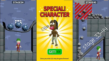 Save them all gameplay (stage 33-44 walkthrough) draw line help the hero/ Joker character 😀