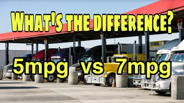 Kolik mil na galon uje dieselový osmnáctiválcový kamion?
