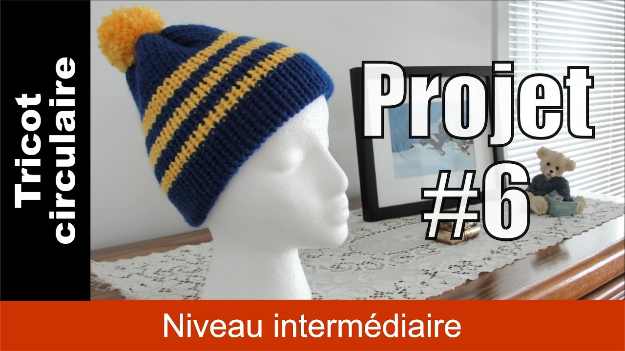 Bonnet tricoté rayé arc-en-ciel pour homme et femme - Bonnet uni