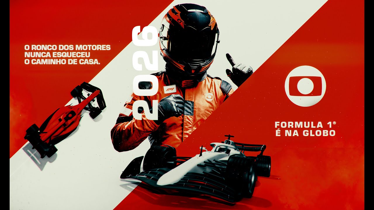 A Fórmula 1 está de volta à Globo em 2026. Novas histórias, mesma paixão.