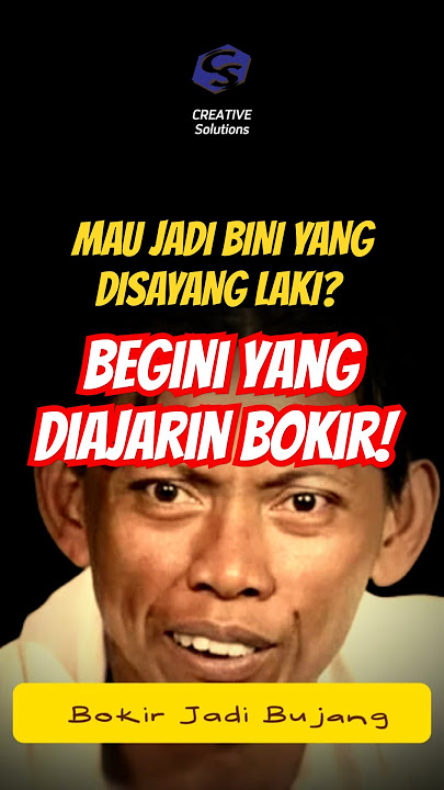 Bokir Ngajarin Bini - Lenong Topeng Betawi Bokir