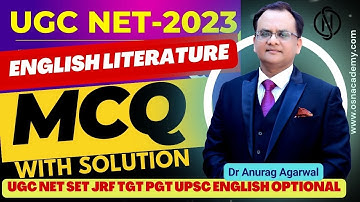 Part 2 🔴LIVE | English Literature MCQs / PYQs with Solution | UGC NET JRF TGT PGT #UGCNET2023