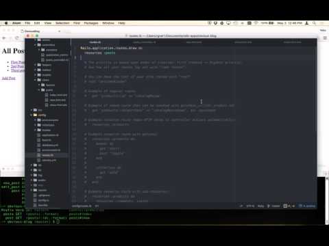 Rails: Understanding Routes #7: Wrap-Up, Resources and Scaffolds
