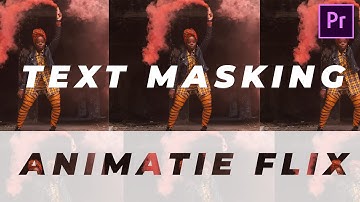 TEXT MASKING in Adobe Premiere Pro || Track Matte Key || Animatie Flix