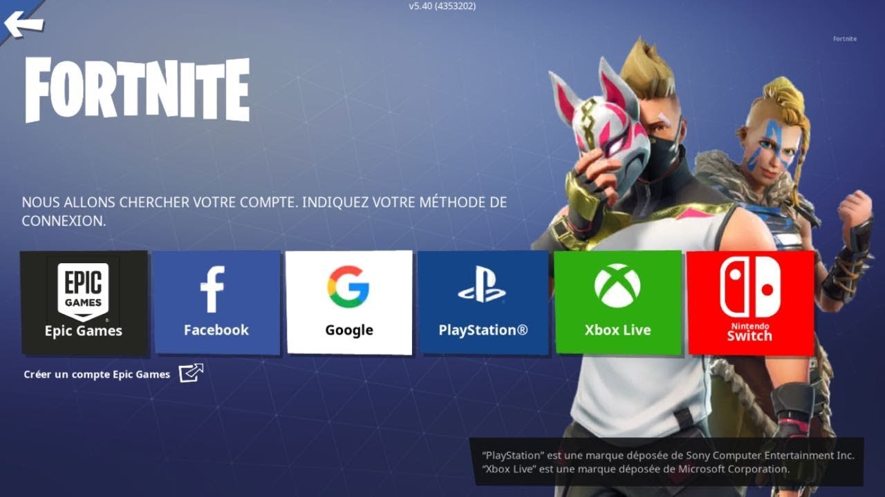 Fortnite relier compte ps4