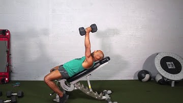 INCLINE DUMBBELL CHEST PRESS WITH TRIPLE DROP SET