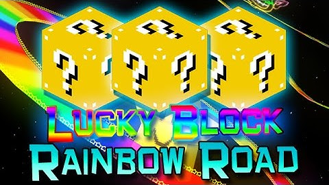 Minecraft: LUCKY BLOCK RAINBOW ROAD Mods! Mini-Game Challenge PVP Modded!
