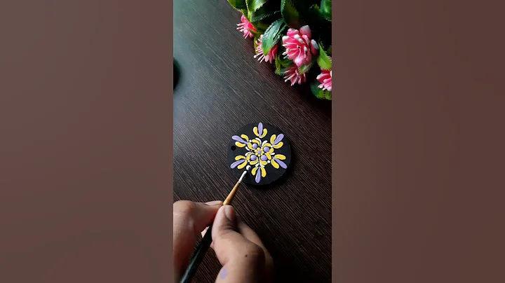 Mandala Art Keychain✨️💜 #keychain #shorts #ytshorts #art #easy #diy #viral