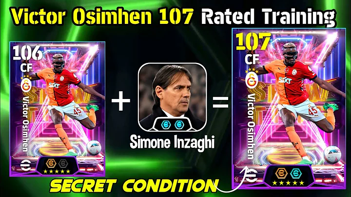 Victor Osimhen 107 Rated Training efootball 2025✨|| How To Train 107 Osimhen 107 efootball 2025