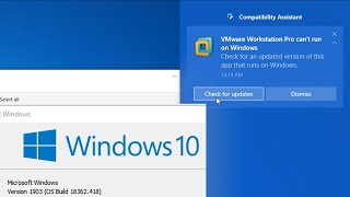 Fix VMware Workstation/VMware Player not working on Windows 10 1903