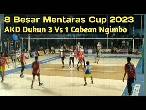 8 Besar Mentaras Cup Voly Ball 2023 AKD Dukun 3 Vs 1 Cabean Ngimbo