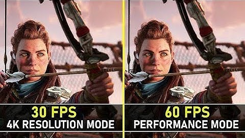 Resolution Mode (30 FPS) vs Performance Mode (60 FPS) Comparison - Horizon Forbidden West