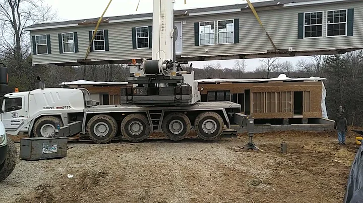 New house, front half.