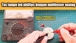 cara tes lampu led phillips dengan multitester analog ~@Atamchannel_