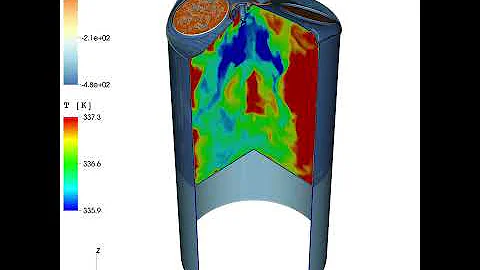 Direct Numerical Simulation of the flow inside an internal combustion engine using Nek5000