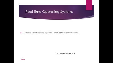 Ktu ec 308 embedded systems module 6 task service functions