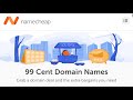 NAMECHEAP PROMO CODE 2023 - GET A DOMAIN FOR $0.99 💰