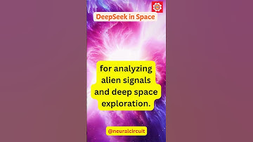DeepSeek in Space: Decoding the Universe’s Secrets 🚀🌌 #ai #motivation #intelligenttechnology