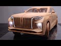 Hongqi ASMR Woodworking, DIY Car Model 手工打造一辆木头版红旗SUV（Hongqi E-HS9）