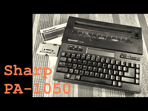 Typewriter Video Series - Episode 202: Sharp PA-1050 - YouTube