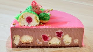 Муссовый торт с профитролями ☆ Шоколадный мусс ☆ Ягодное кули ☆ Шоколадный бисквит на белках Муссовый торт с профитролями ☆ Шоколадный мусс ☆ Ягодное кули ☆ Шоколадный бисквит на белках
