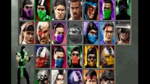 Ultimate Mortal Kombat 3  SNES Character Select