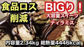 【大食い】【食品ロス削減】大容量スイーツ　ティラミス！を消費すべし！