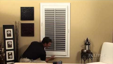 How To Inside Mount Your Eclipse Shutter From Blinds Chalet