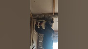 How to insulate ceilings with mineral rock wool #diy #renovation #ceiling #rockwool