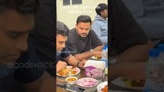 Lunch time with Pastor. John Jebaraj
