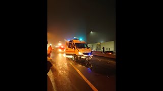 Accident intre o ambulanta si un autoturism la TURDA