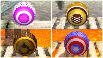 Interesting time in Rollance : balls adventure game - playing with 4 pretty balls - level 456 to 466