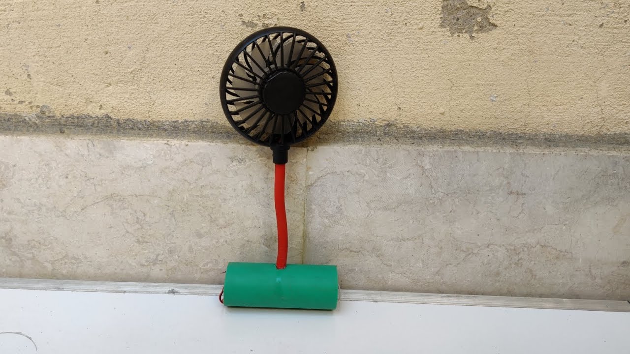 How to make a mini Table fan at home from scratch very easy - YouTube