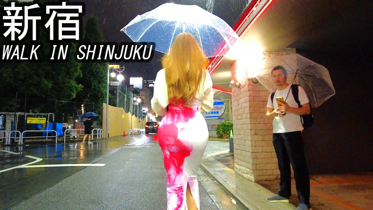 本日の大久保公園・雨の新宿歌舞伎町・夜のラブホテル街をお散歩！Tokyo Rain Night Walk Japan Nightlife Walking Tour Shinjuku Kabukicho