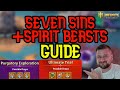 New content spirit beasts and purgatory of seven sins full guide  infinite magicraid