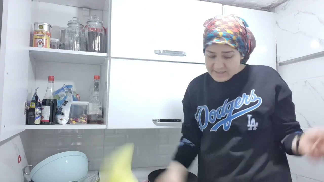 ⁉️MUTFAK DOLAPLARINI SİLDİM💕 MUTFAK TEMİZLİĞİ  /LAHMACUN YAPTIM 🤞