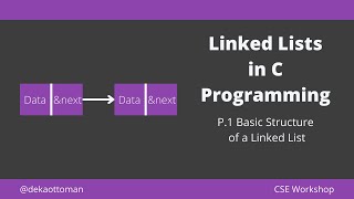 Linked Lists in C Programming (Part 1 - Basic Structure of a Linked List)