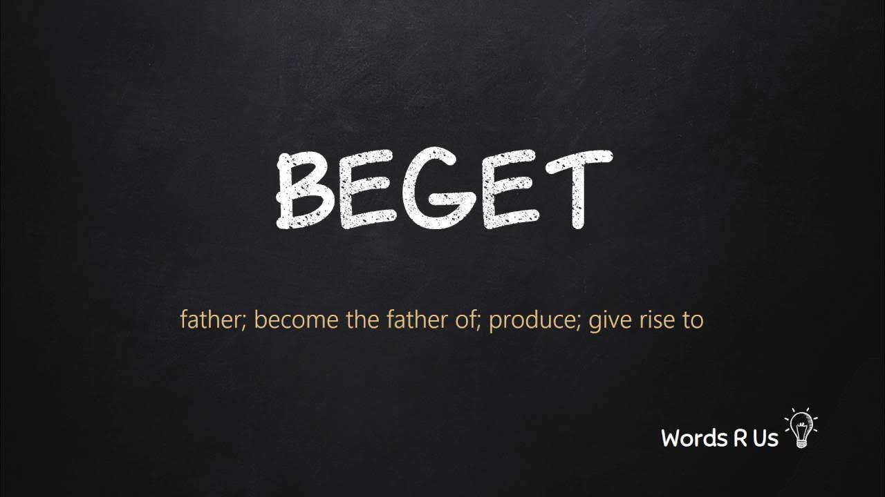 How to Pronounce BEGET in American English YouTube