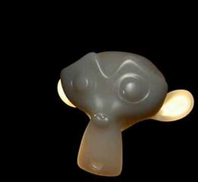 Blender 3d subsurface scattering Monkey