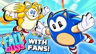 Ready to RUMBLE! - Sonic & Tails Play "FALL GUYS" with FANS!